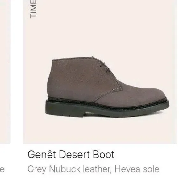 Heschung GENET Chukka Desert Boots Gray Suede Mens US 11 Lace Up MSRP $745 - Picture 16 of 16